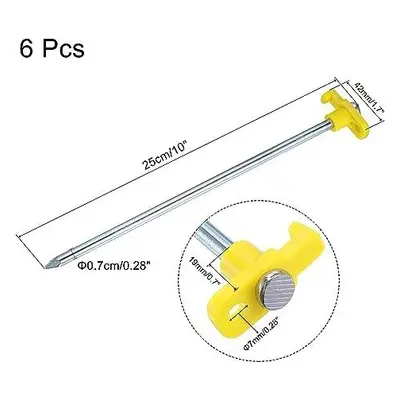 Stanové kolíky 25 cm pevné 6 ks