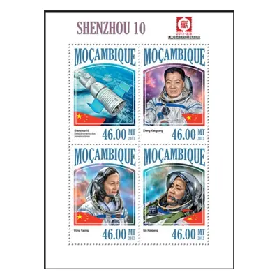 Mosambik 2013 Vesmírný projekt Shenzhou 10 Mi 6927-30 Kat 11 R195