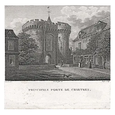 Chartres mědiryt 1829