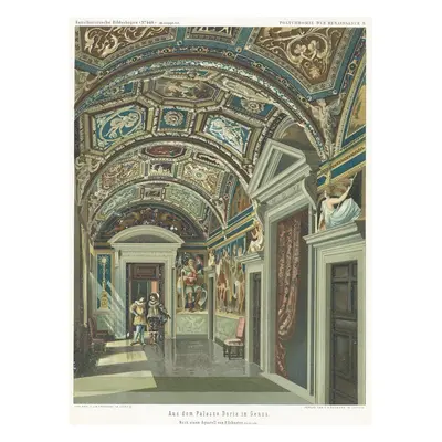 Genova Palazzo Doria chromolitografie 1895