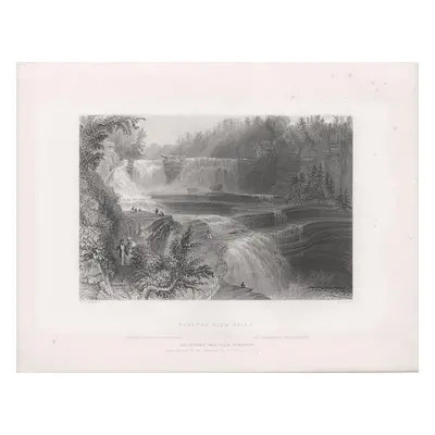 Trenton High Falls Payne oceloryt 1860