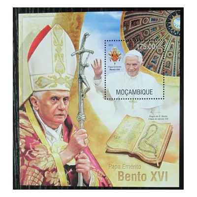 Mosambik 2013 Papež Benedikt Xvi. Mi Block 789 Kat 10 1194