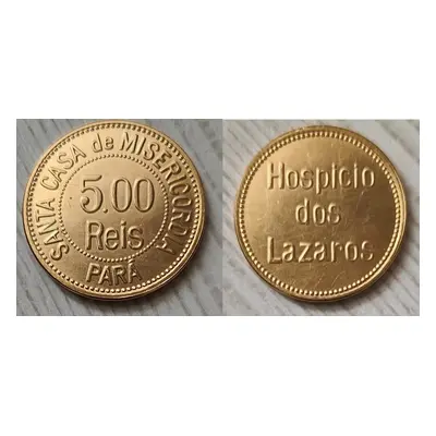 Brazilie 500 reis 1920 Santa Casa Demisericordia zlacená kopie M-0010