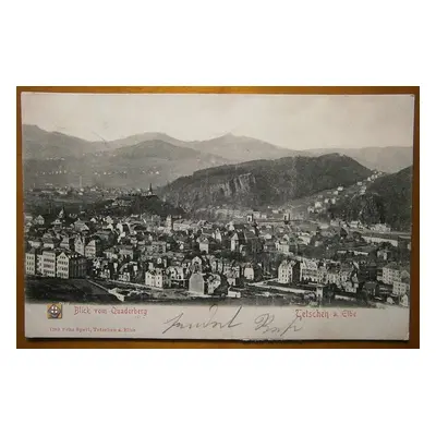 Tetschen a. Elbe / Děčín - Blick vom Quaderberg (MF 1902)