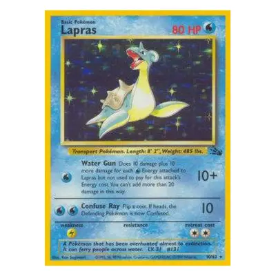 Pokemon Tcg Lapras (FO 10) Holo