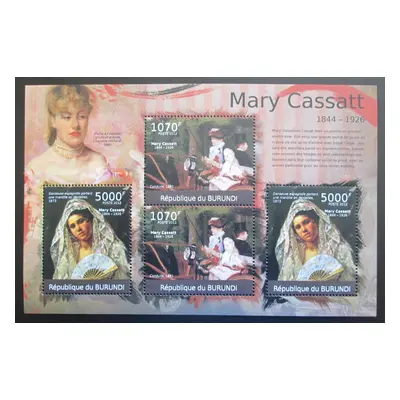 Burundi 2012 Umění Mary Cassatt Deluxe Mi 2333-34 Kat 10 1604