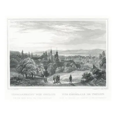 Teplice celkový pohled Schimmer 1842