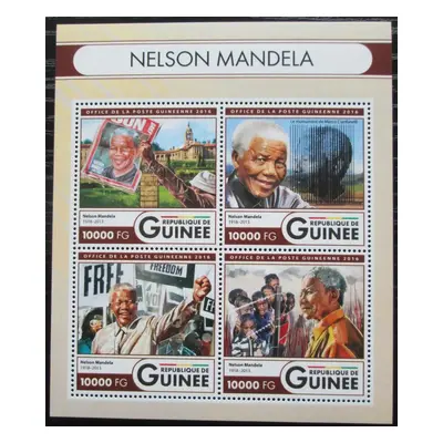 Guinea 2016 Nelson Mandela Mi 12011-14 Kat 16 2555