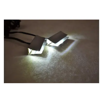 Led podsvícení skleněných polic 2x klip - set - (6469M)