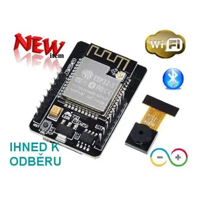 Wifi - Bluetooth - Kamera modul ESP32 pro Arduino apod...