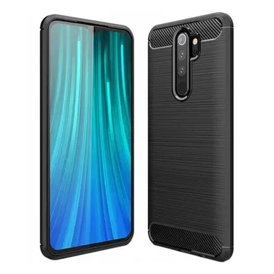 Zesílené černé pouzdro zadní kryt obal Carbon pro Redmi Note 8 Pro