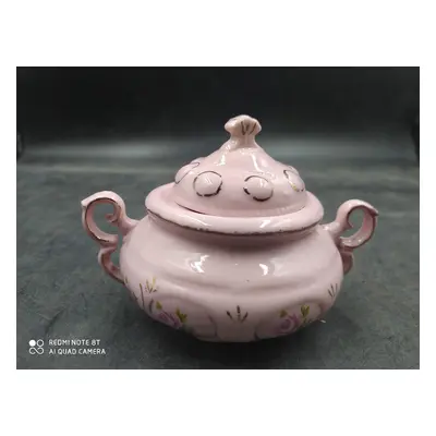 Cukřenka z růžového porcelánu 85x9 cm (20299)