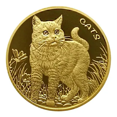 1 Zlatá mince cat (kočka) - 1 Oz - Fidži - Prémiová Bullion Mince