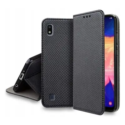 Flipové černé polohovací pouzdro obal Magnet pro Samsung Galaxy A10