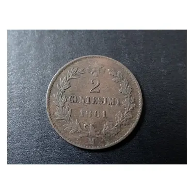 2 centesimi 1861 M