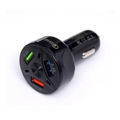 Nabíječka do auta autonabíječka Quick Charge 3xUSB Led KD1238