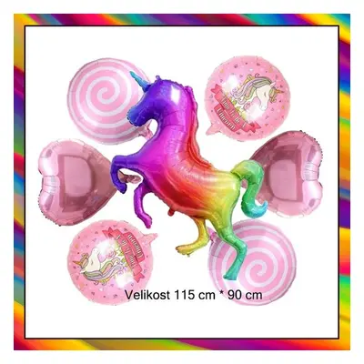 Velký set balónků Jednorožec Unicorn 16