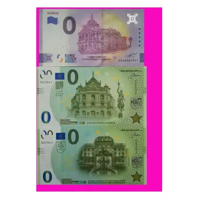 0 Euro souvenir bankovka Košice Šd 0 Memoeuro Šd Ke Snd Bratislava