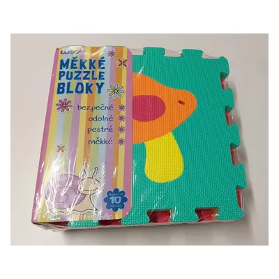 Měkké puzzle bloky (32cm) ovoce - set 10ks.