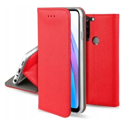 Flipové červené magnetické polohovací pouzdro pro Redmi Note 8T