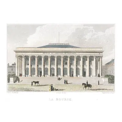 Paris Bourse kolor. oceloryt (1850)