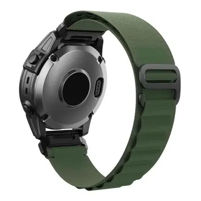 Aplský nylon řemínek pro Garmin Quickfit 22mm (Fenix 6/7) zelený