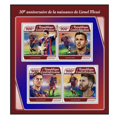 Sar 2017 Lionel Messi fotbal Mi 7195-98 Kat 16 R302