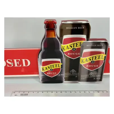 pivní cedule Kasteel Rouge Belgian Beer - Open / Closed (M5-x)