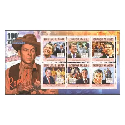 Guinea 2011 Prezident Ronald Reagan Mi 8425-30 Kat 18 R141