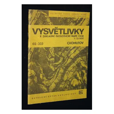 Lišov - Vysvětlivky k základní geologické mapě Čssr 125000