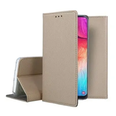 Flipové zlaté magnetické polohovací pouzdro pro Samsung Galaxy A50s