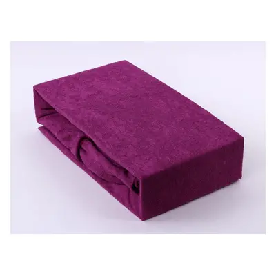 froté prosteradlo 140 X 200 barva red violet