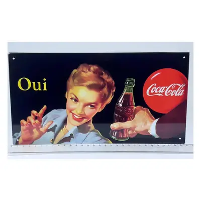 plechová retro cedule Coca-cola 30x16cm (CED-9)