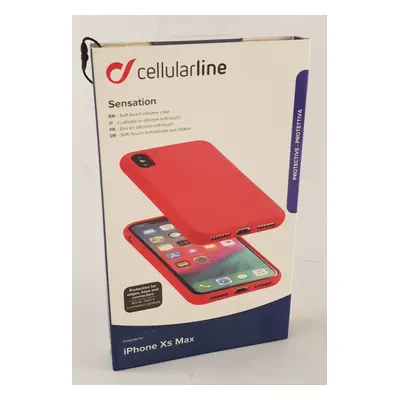 Cellularline silikonový kryt Sensation pro iPhone Xs Max Červená