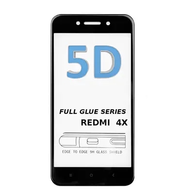 Xiaomi Redmi 4X sklo 5D zahnutý lepidlo na celý displej Full Glue