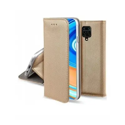 Flipové zlaté polohovací pouzdro obal knížka Magnet pro Redmi Note 9s