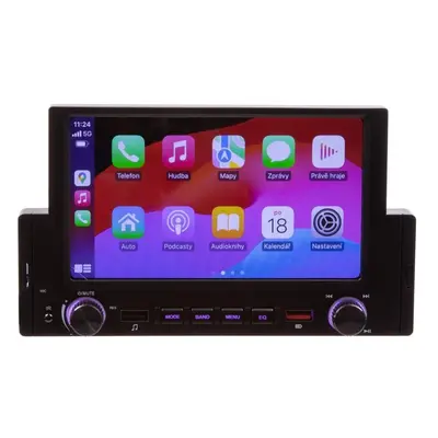 1DIN autorádio s 62 LCD/3x Usb/blutooth/carplay/androidauto/mirrorli