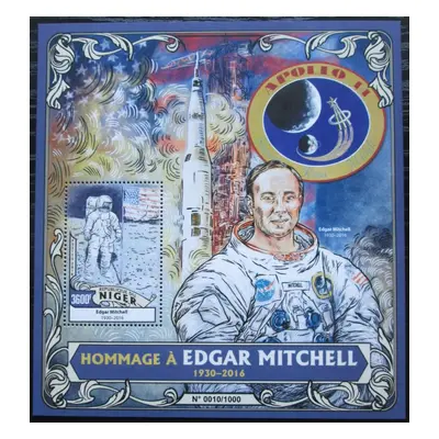 Niger 2016 Edgar Mitchell kosmonaut Mi Block 522 Kat 14 2520