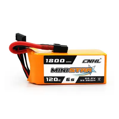 2ks Akumulátory Cnhl Ministar 1800mAh 22.2V 6S 120C Doprava Zdarma