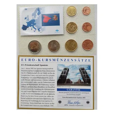 Sada Euro mincí Španělsko 2003