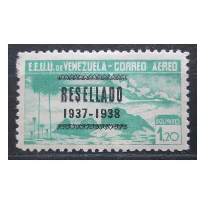 Venezuela 1937 Alegorie letu přetisk Rarita Mi 224 Kat 40 0239