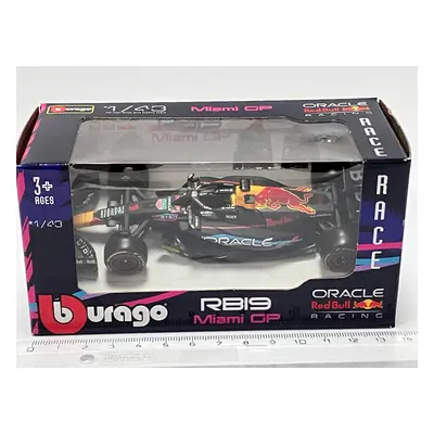 F1 Red Bull Oracle RB19 1 Verstappen Miami Gp - Bburago 143 (H40-x)