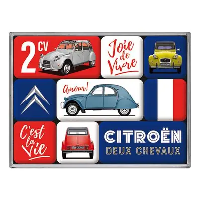 Magnety - 9 Ks 7x93x2cm Citroen 2CV Cest Auto Retro