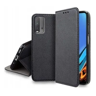 Flipové černé magnetické polohovací pouzdro obal pro Xiaomi Redmi 9T