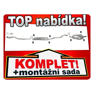 Výfuk Opel Zafira A 1.6 101HP 01.2003-2005 Trubka 777