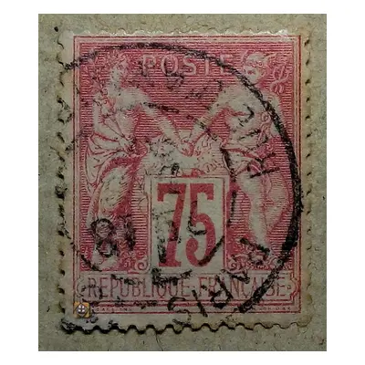 1876 Frankreich Mi.66 Ii 75c /o