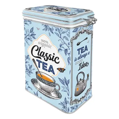 Nostalgic-art Plechová Dóza S Klipem 14L Classic Tea Čaj Do Kuchyně