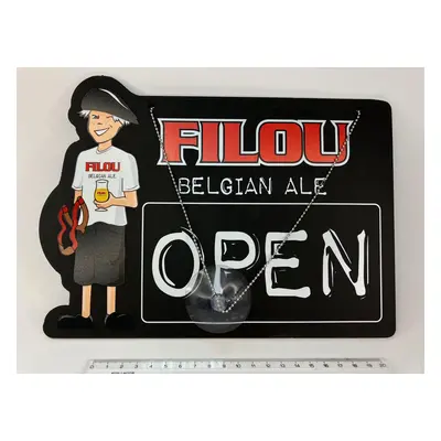 pivní cedule Filou Belgian Ale - Open / Closed (M15-x)