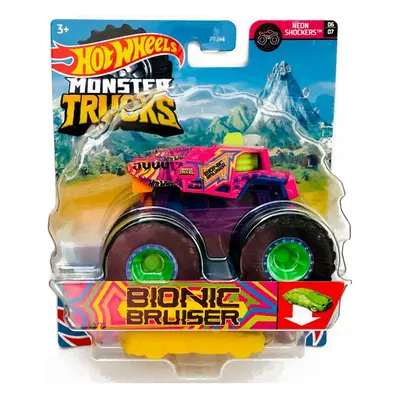 Hot Wheels Monster Truck S Autíčkem Bionic Bruiser