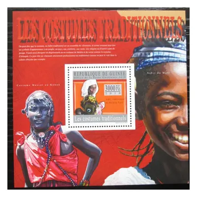 Guinea 2010 Africké tradiční kostýmy Mi Block 1802 Kat 10 2545